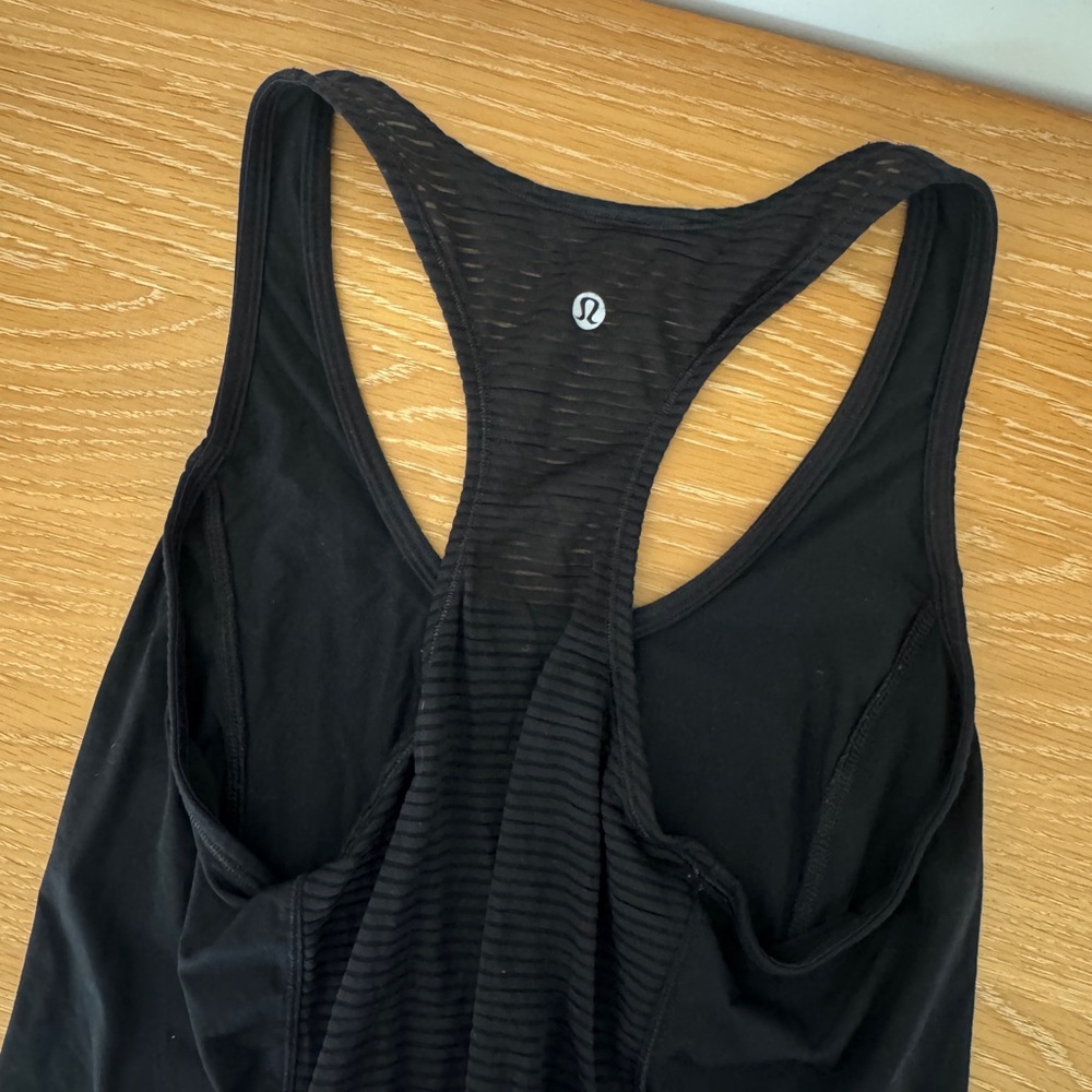 Lululemon Black Racerback Tank Top